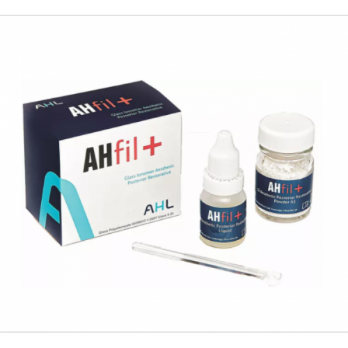 AHFIL+: MATERIAU DE RESTAURATION POSTERIEURE A BASE DE VERRE IONOMERE A2 15G + 7ML